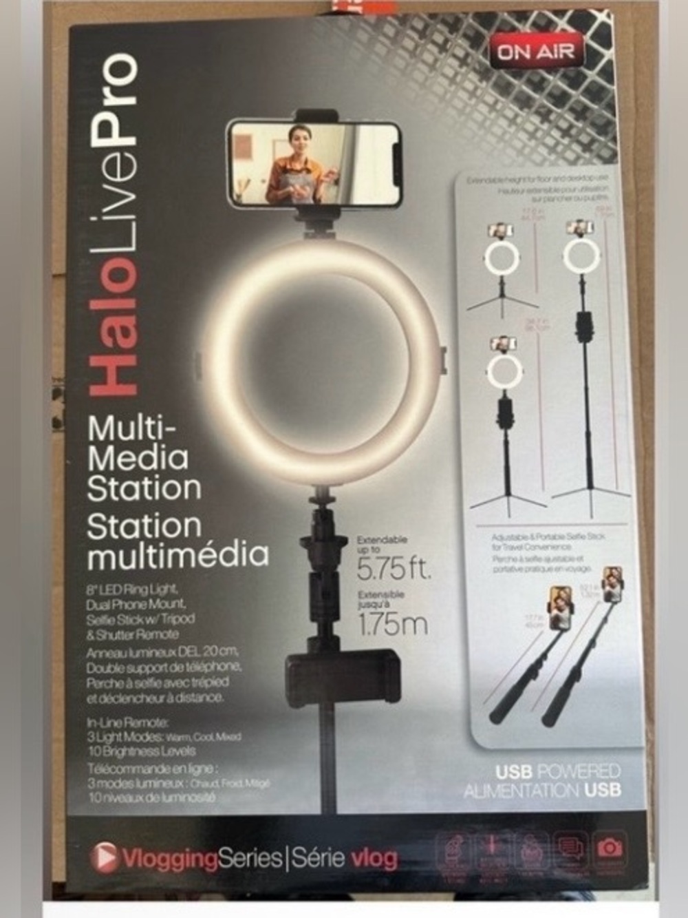 Halo LivePro Multimedia Station with Ring Light